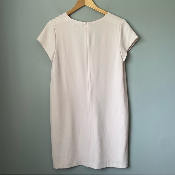 Aritzia Babaton Jameson Mini Sheath Dress Mauve Chalk Pink Blush EUC Size 6 - Picture 7 of 10